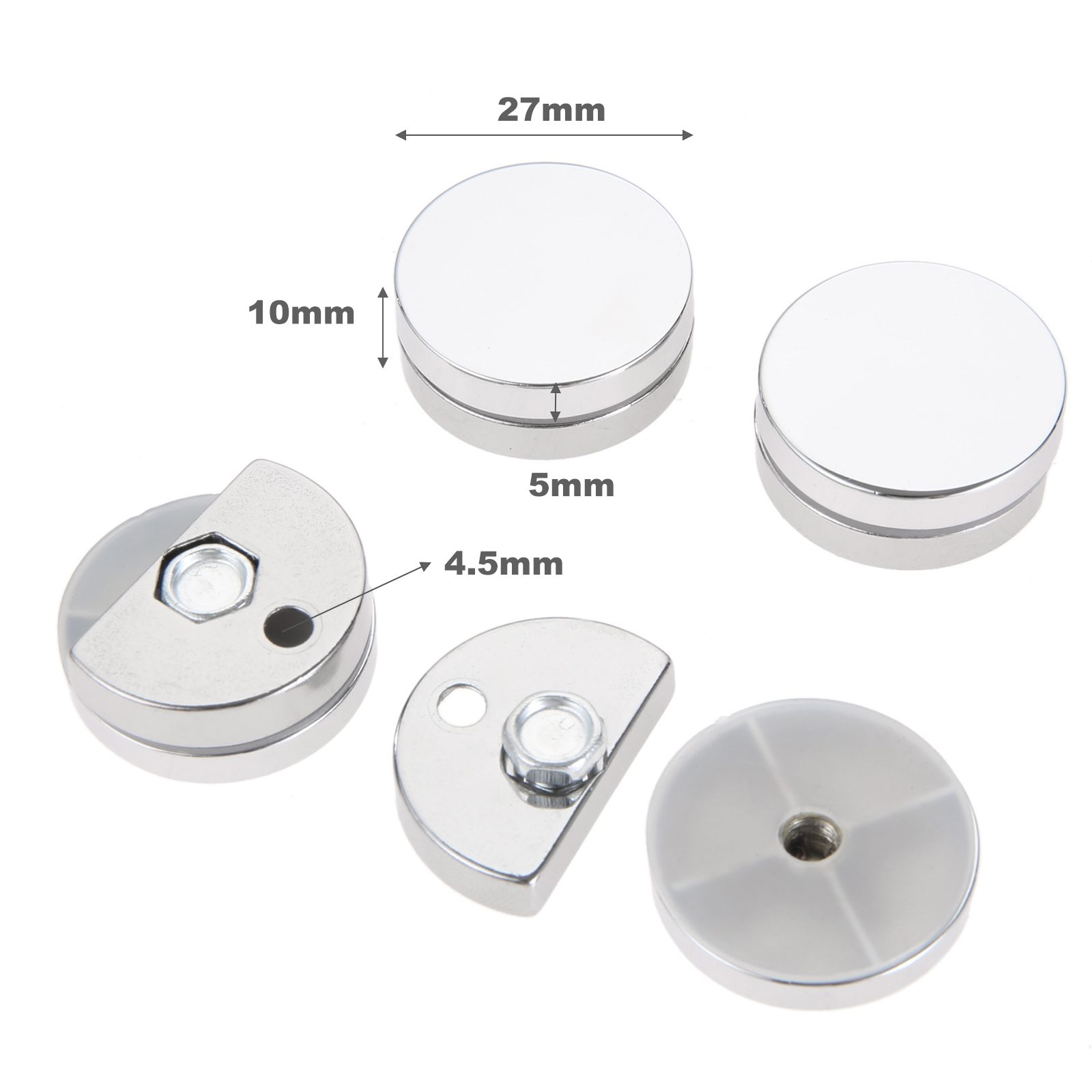 Home Hardware Bathroom Mirrors - Abrazadera redonda de cristal para fijación