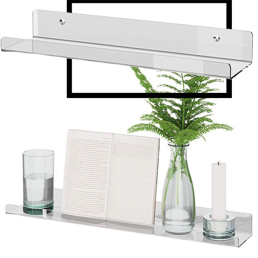 Zara Home Bathroom Accessories - Estante de almacenamiento acrílico transparente, estantes