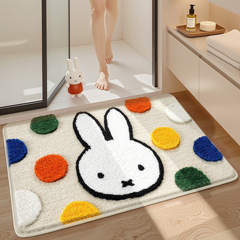 Home Goods Bathroom Accessories - Alfombra de Baño Kawaii Miffy, Alfombra
