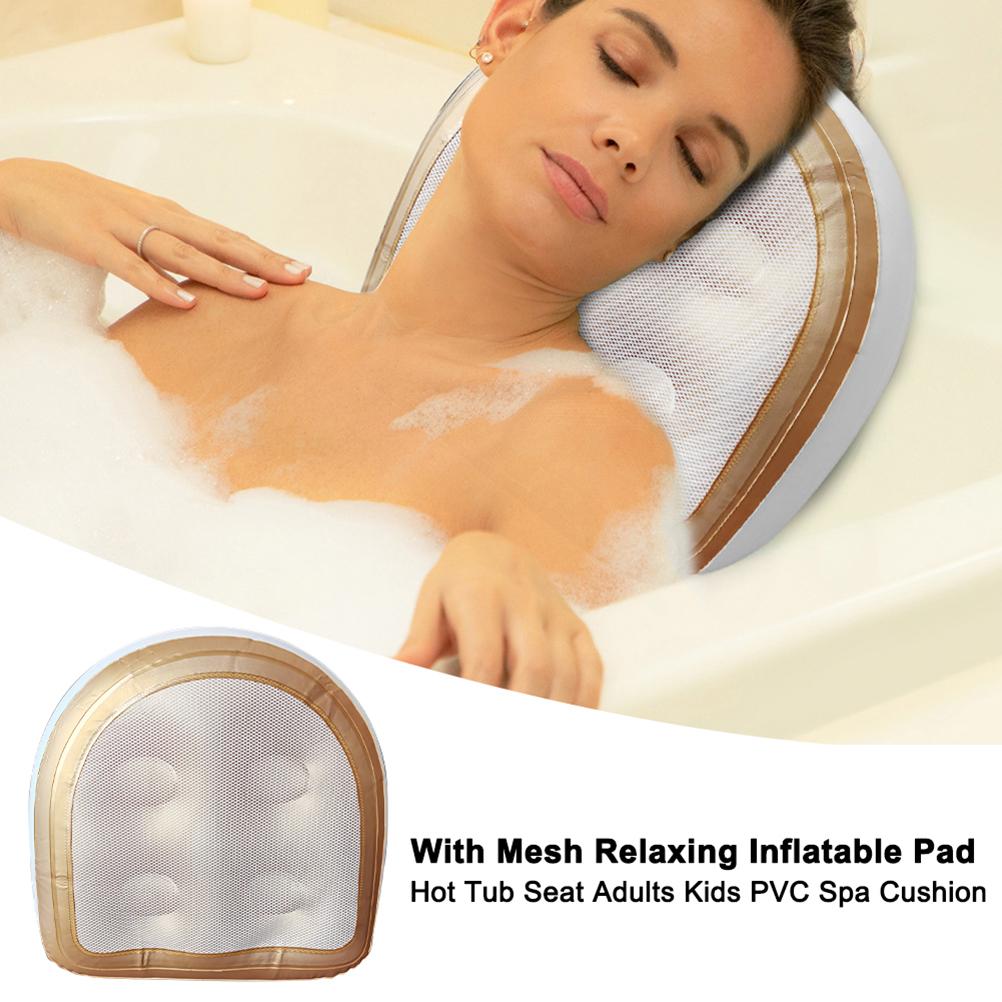 Bathtub Pillow Inflatable - Cojín de bañera con cubierta de