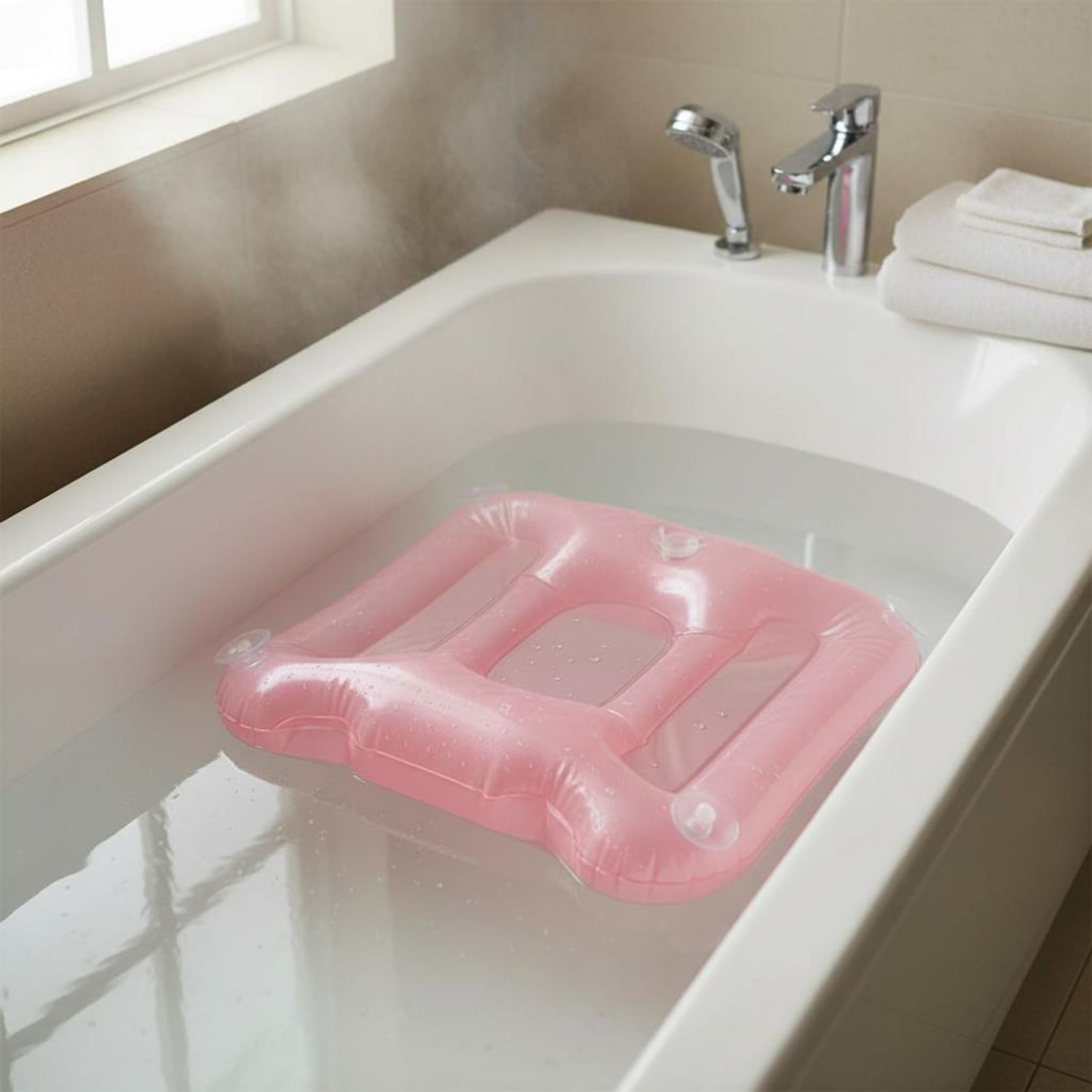 Bathtub Pillow Inflatable - Almohadilla Elevadora para Bañera con Acabado