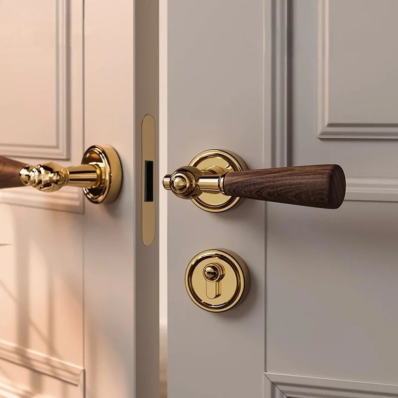 Home Hardware Bathroom Accessories - Cerradura de puerta silenciosa de aleación
