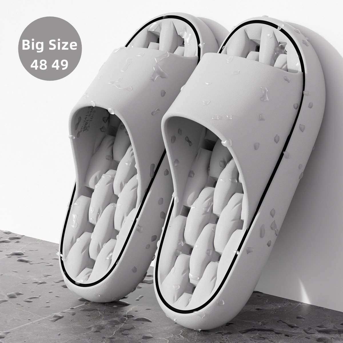 Home Bathroom Size - Pantuflas de Baño de Talla Grande