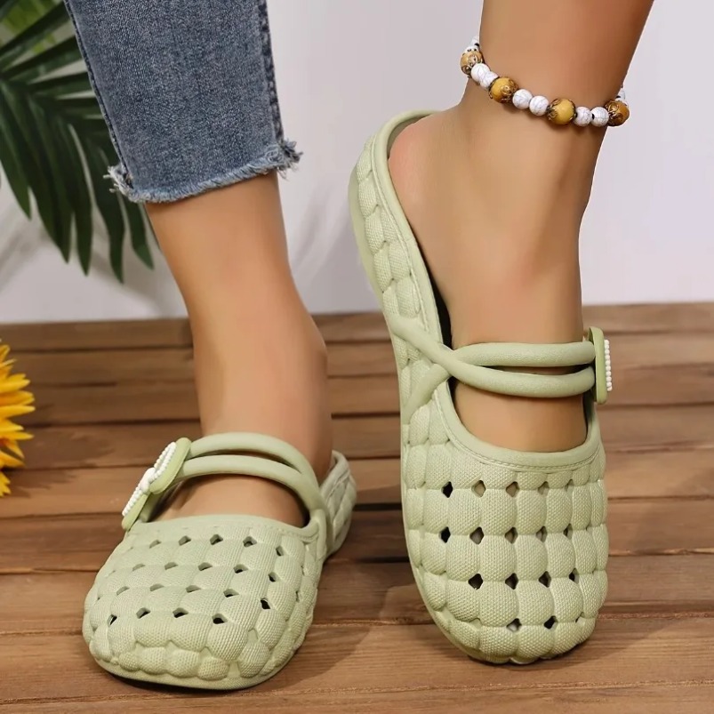 Pantuflas tejidas para mujer,  - Home Bathroom Size reseña y precio