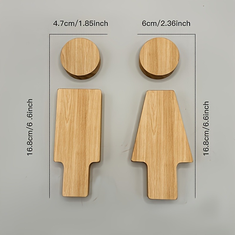 Letrero de baño de madera para - Home Bathroom Sign reseña y precio