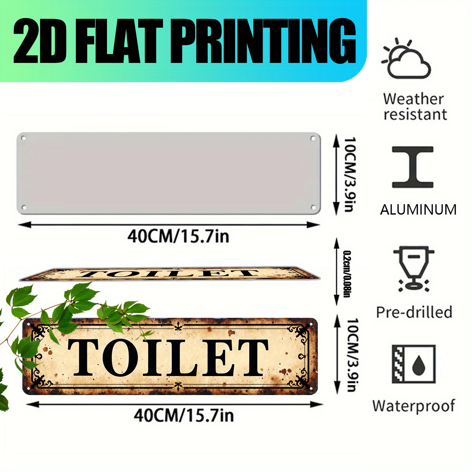 Letrero artístico de pared de  - Home Bathroom Sign reseña y precio