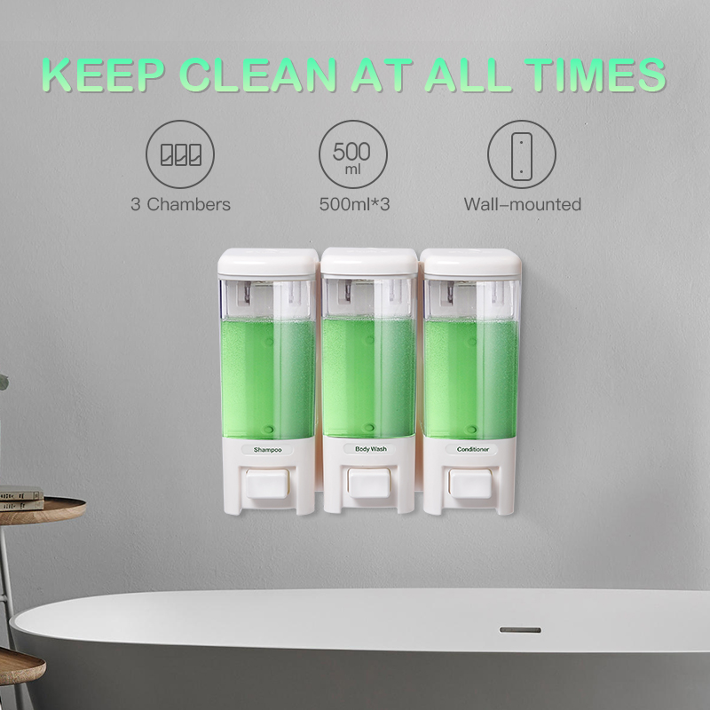 Dispensador de jabón líquido S - Home Bathroom Wall Soap Dispenser reseña y precio