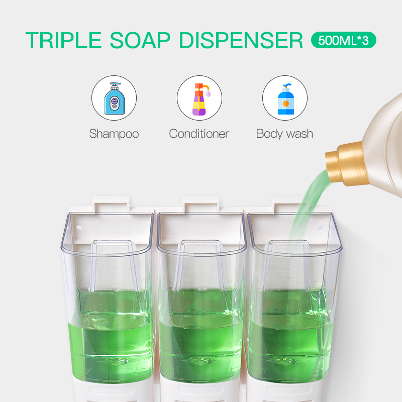 Dispensador de jabón líquido S - Home Bathroom Wall Soap Dispenser reseña y precio