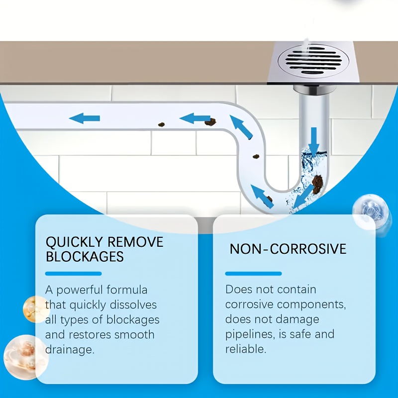 Potente limpiador de drenaje e - Home Bathroom Toilet reseña y precio
