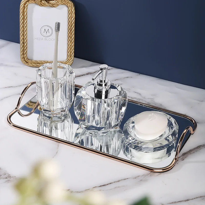 Juego de baño, dispensador de  - Glass Soap Dish reseña y precio