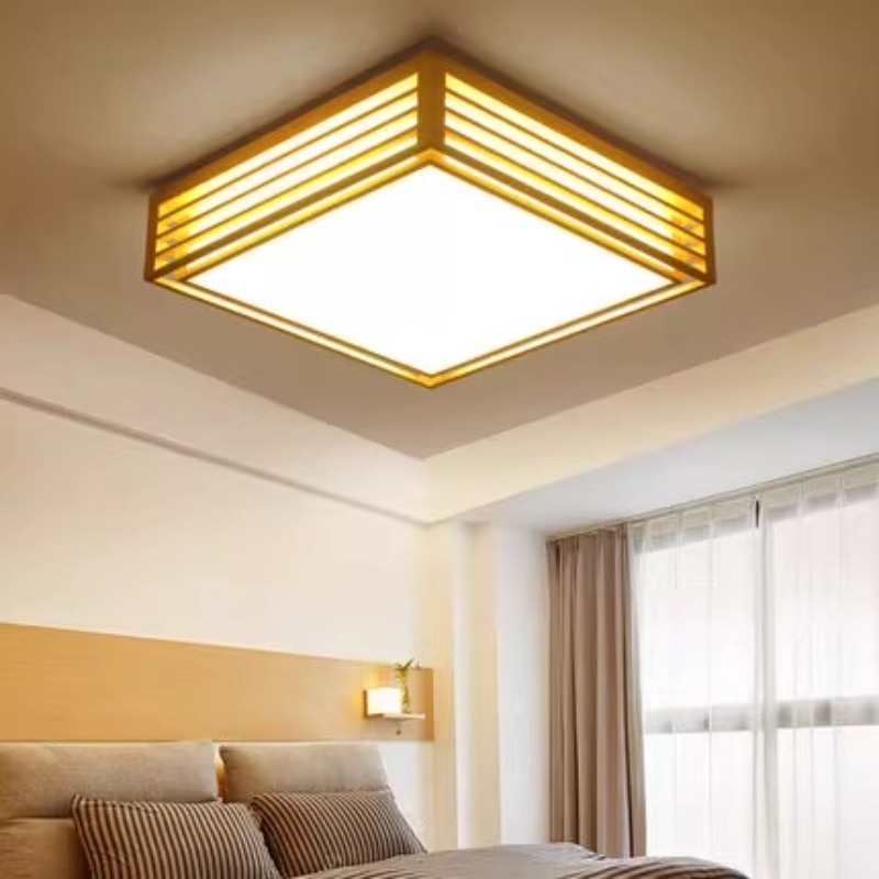 Lámpara de techo LED cuadrada  - Japanese Home Bathroom Design reseña y precio