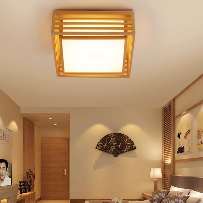 Lámpara de techo LED cuadrada  - Japanese Home Bathroom Design reseña y precio