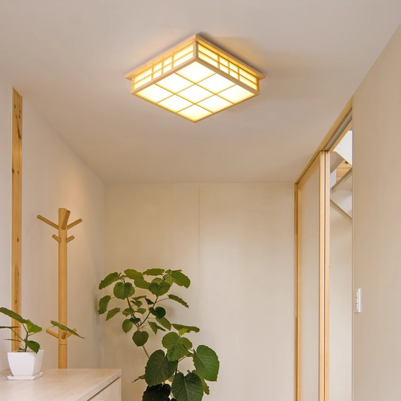Lámpara de techo LED cuadrada  - Japanese Home Bathroom Design reseña y precio