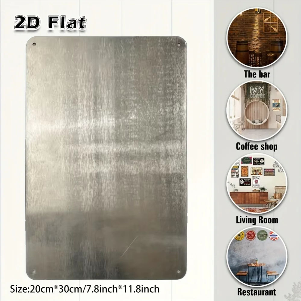 Arte de Pared Metálico 2D para - Home Bathroom Sign reseña y precio