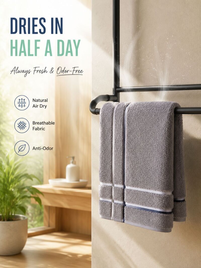 Toallas de algodón puro para e - Zara Home Bathroom Accessories reseña y precio