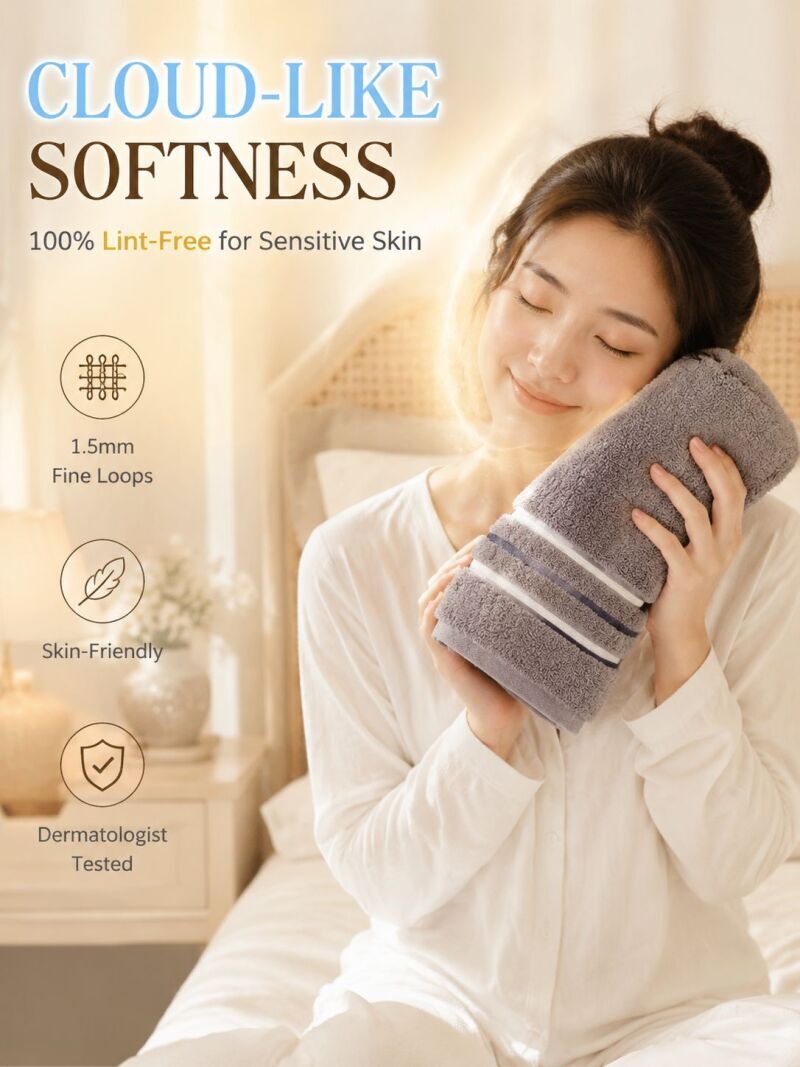 Toallas de algodón puro para e - Zara Home Bathroom Accessories reseña y precio