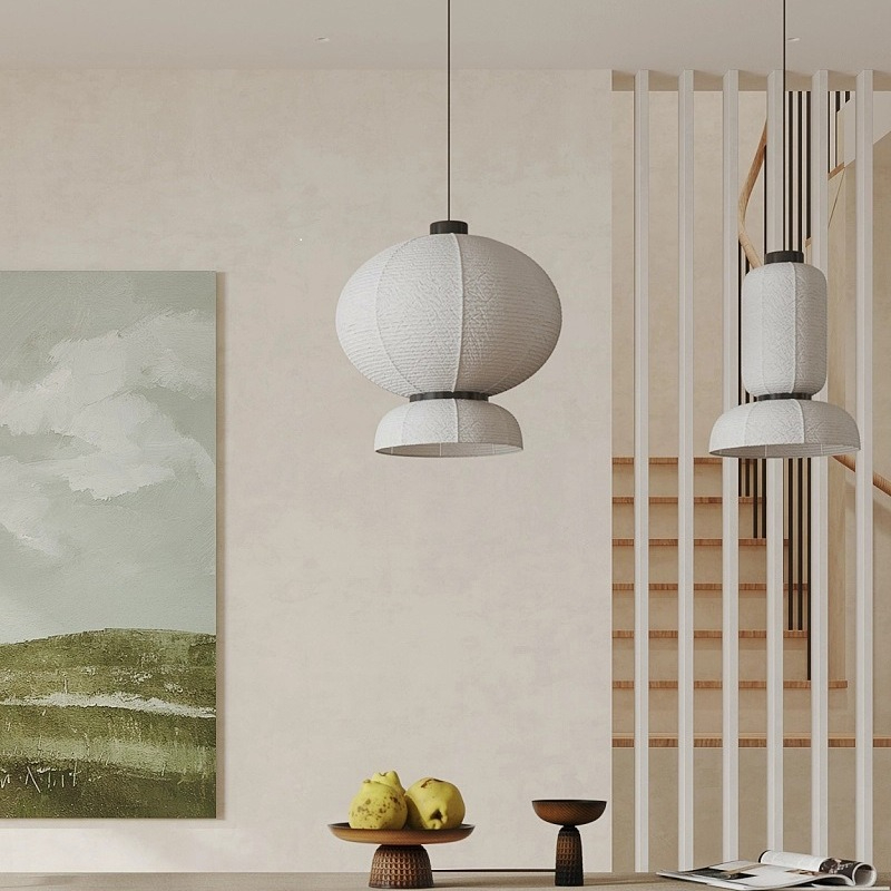 Lámpara Colgante LED de Papel  - Japanese Home Bathroom Design reseña y precio