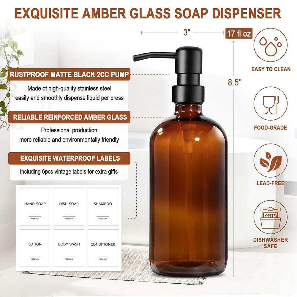 Dispensador de jabón de vidrio - Zara Home Bathroom Accessories reseña y precio