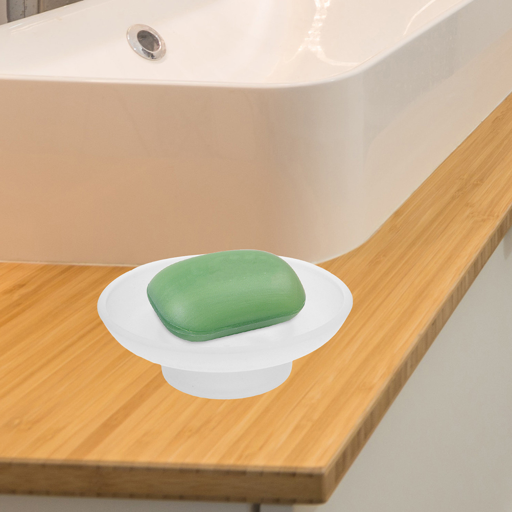 Jabonera de vidrio esmerilado, - Glass Soap Dish reseña y precio