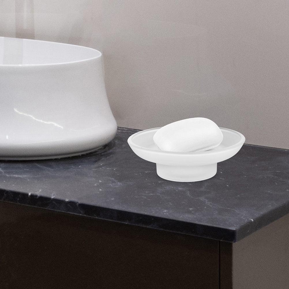 Jabonera de vidrio esmerilado, - Glass Soap Dish reseña y precio