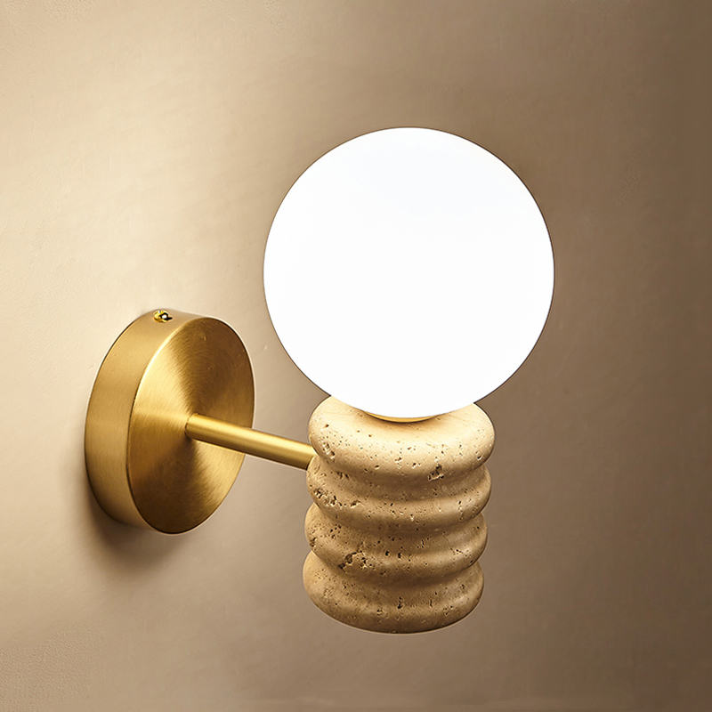 Lámpara de Pared de Travertino - Japanese Home Bathroom Design reseña y precio