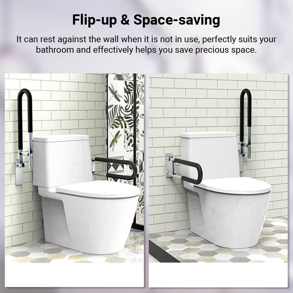 Pasamanos para inodoro, pasama - Home Bathroom Grab Bar reseña y precio