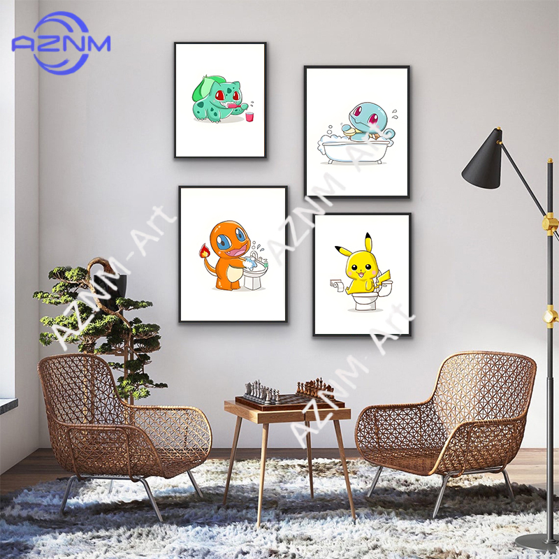 Pintura en lienzo divertida de - Home Bathroom Pictures reseña y precio